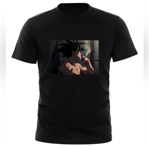 Goku Smoking T-Shirt. - Picture 1 of 1